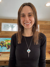 Load image into Gallery viewer, Turquoise Fringe Necklace