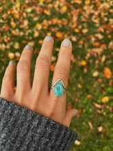 Load image into Gallery viewer, Turquoise Stacker Ring Size 9.25