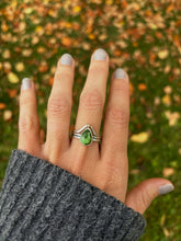 Load image into Gallery viewer, Turquoise Stacker Ring Size 8