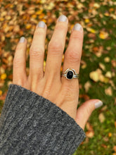 Load image into Gallery viewer, Onyx Stacking Ring Size 7.75