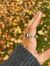 Load image into Gallery viewer, Onyx Stacking Ring Size 7.75