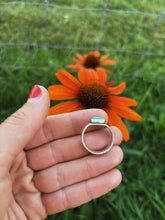 Load image into Gallery viewer, Sand Casted Turquoise Ring Size 8