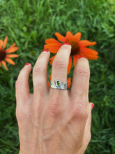 Load image into Gallery viewer, Crown of the Continent Ring Size 7.75- Green Tourmaline