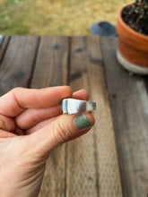 Load image into Gallery viewer, Turquoise Sand Cast Signet Size 7.25