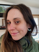 Load image into Gallery viewer, Fleur Hoop Studs