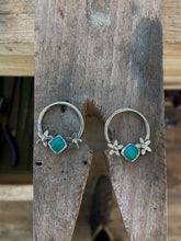 Load image into Gallery viewer, Fleur Hoop Studs