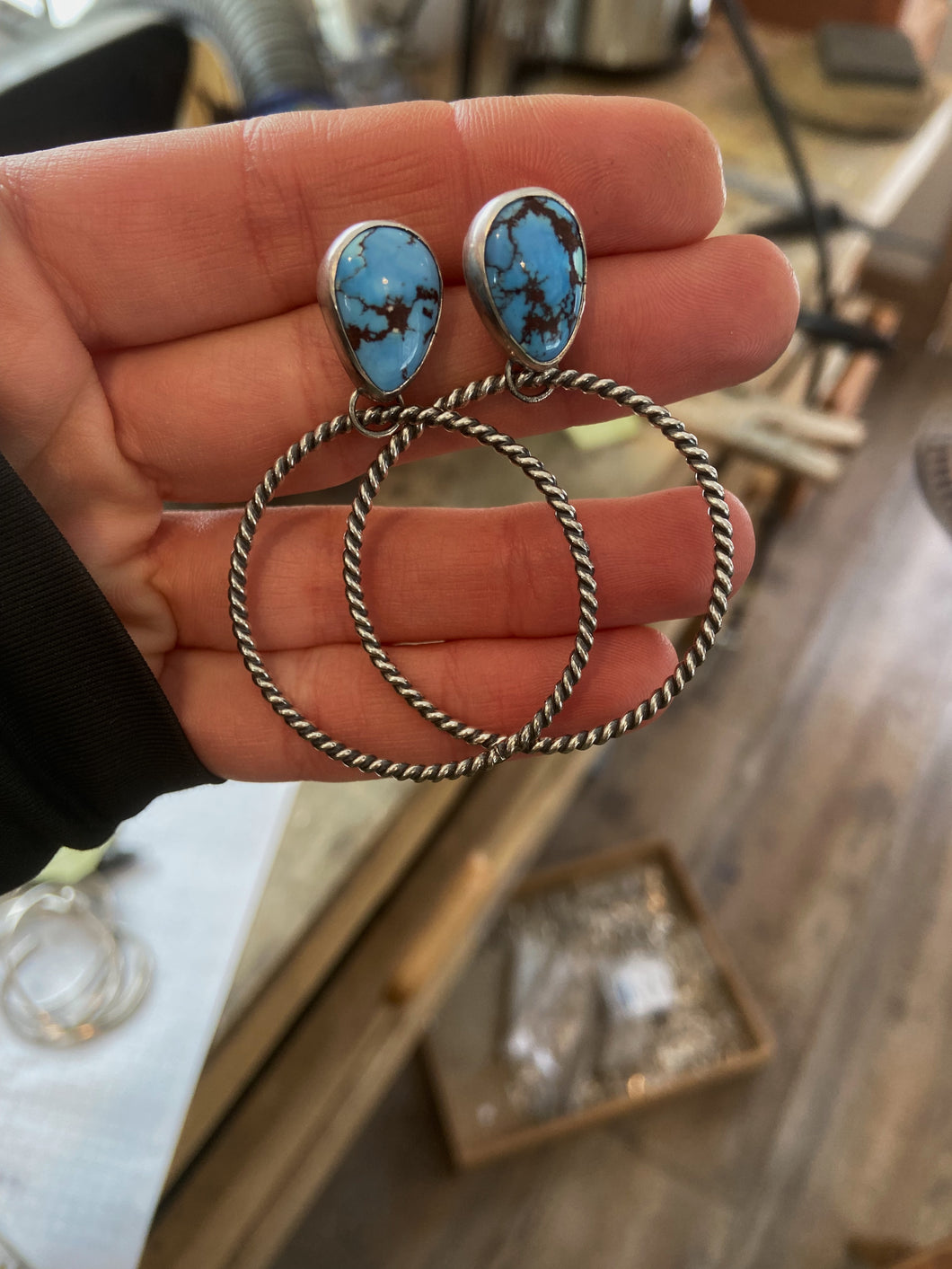 Giddy Up Hoops- Turquoise #2