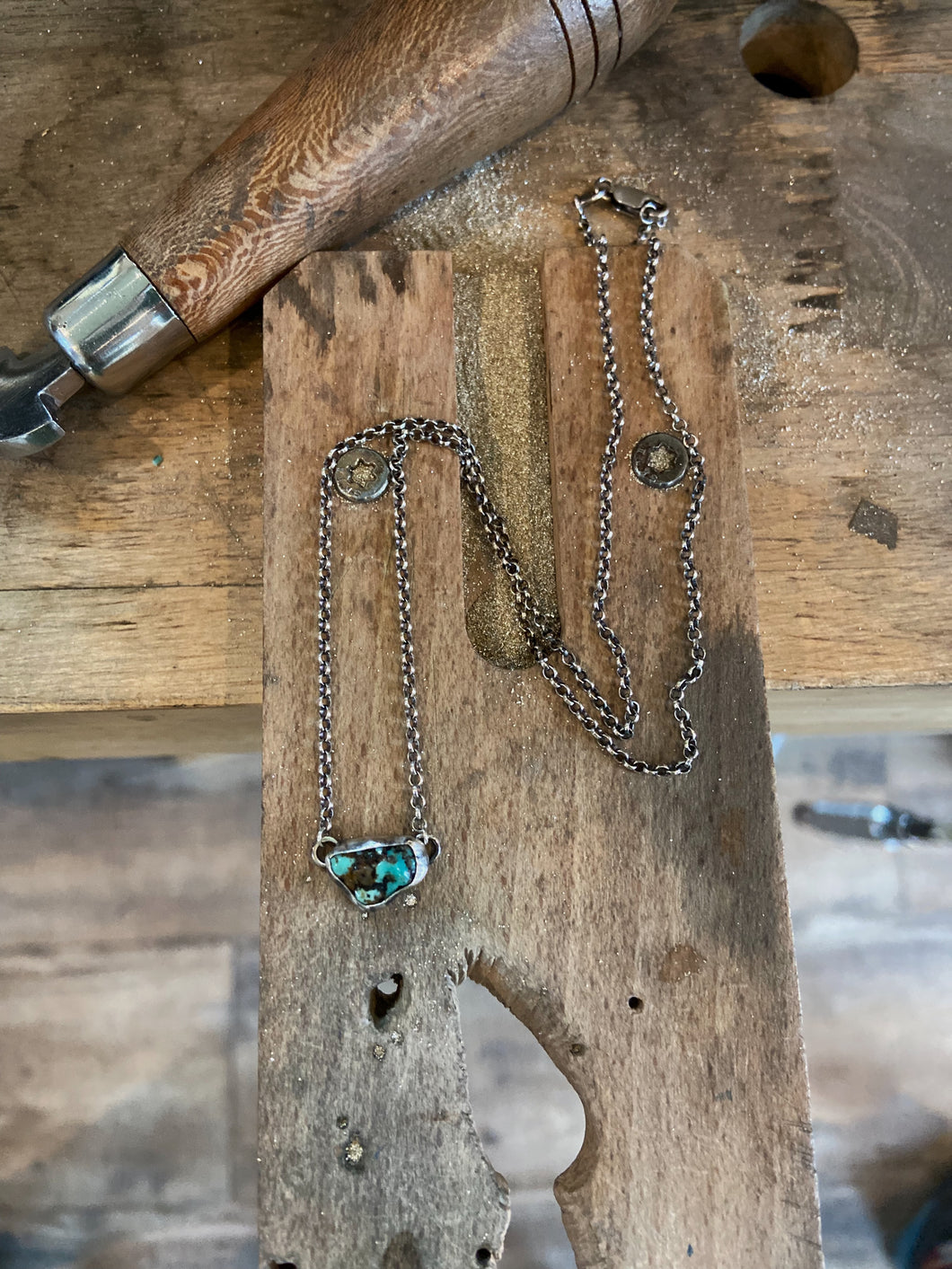 Alacron Silver Turquoise Necklace