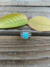Load image into Gallery viewer, Lone Mountain Turquoise Ring Size 7.5
