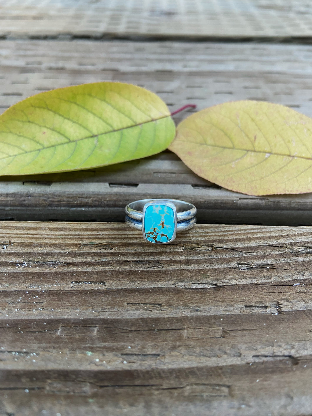 Lone Mountain Turquoise Ring Size 7.5