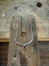 Load image into Gallery viewer, Pink Topaz Bow Necklace
