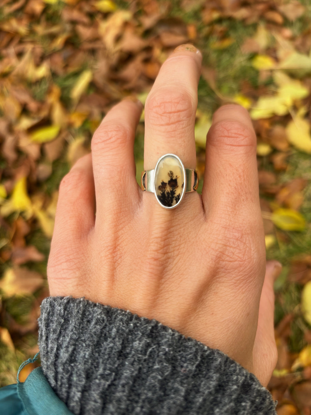 Phases of the Moon Oval Size 7