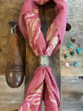 Load image into Gallery viewer, Made to Order: Silver Flower Bandana Slide
