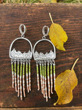 Load image into Gallery viewer, Beaded Mountainscape Dangles
