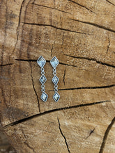 Load image into Gallery viewer, Silver Diamond Studs- Small
