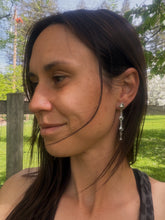 Load image into Gallery viewer, Silver Diamond Studs - Lg
