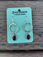 Load image into Gallery viewer, Onyx &amp; Golden Hoops
