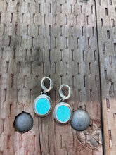 Load image into Gallery viewer, Turquoise Huggies #2
