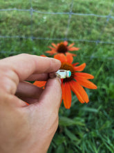 Load image into Gallery viewer, Sand Casted Turquoise Ring Size 8
