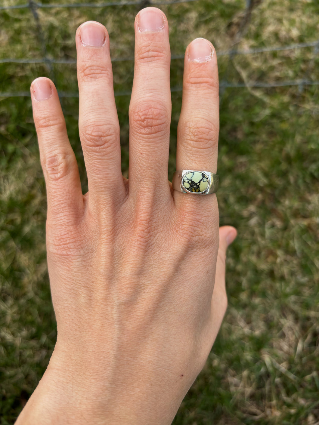 Sand Cast Signet Ring Size 8