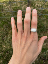 Load image into Gallery viewer, Sand Cast Signet Ring Size 9
