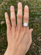 Load image into Gallery viewer, Sand Cast Signet Ring Size 8
