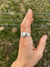 Load image into Gallery viewer, Sand Cast Signet Ring Size 8

