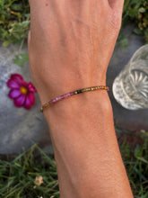 Load image into Gallery viewer, Tourmaline &amp; Goldfill Bracelet Size Small/Medium #2
