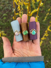Load image into Gallery viewer, Turquoise and Goldfill Stacker Size 7
