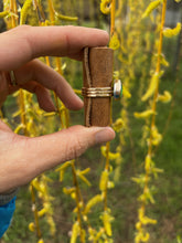 Load image into Gallery viewer, Turquoise and Goldfill Stacker Size 7
