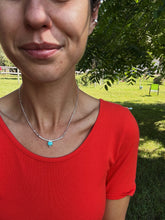Load image into Gallery viewer, Petite Turquoise Goddess Necklace
