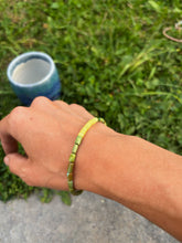 Load image into Gallery viewer, Turquoise and Lemon Jade Beaded Bracelet size medium/large
