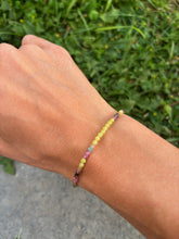 Load image into Gallery viewer, Tourmaline &amp; Lemon Jade Bracelet size small/medium
