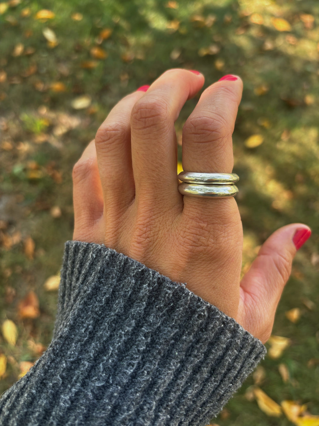 Saucer Stacker Ring Size 8