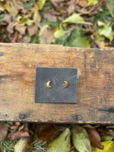 Load image into Gallery viewer, Brass Luna Studs
