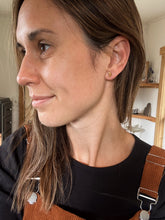 Load image into Gallery viewer, Brass Luna Studs
