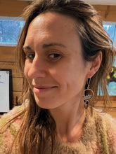 Load image into Gallery viewer, Onyx Mountainscape Dangles
