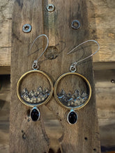 Load image into Gallery viewer, Onyx Mountainscape Dangles
