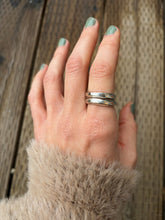 Load image into Gallery viewer, Hammered Saucer Stackers Size 8.5
